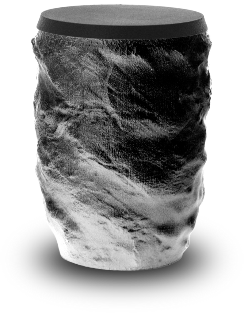 schwarz-weiße Kontrast-Basalt