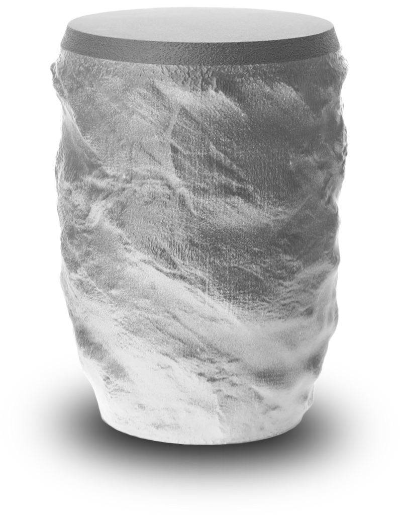 silber-weiße Kontrast-Basalt