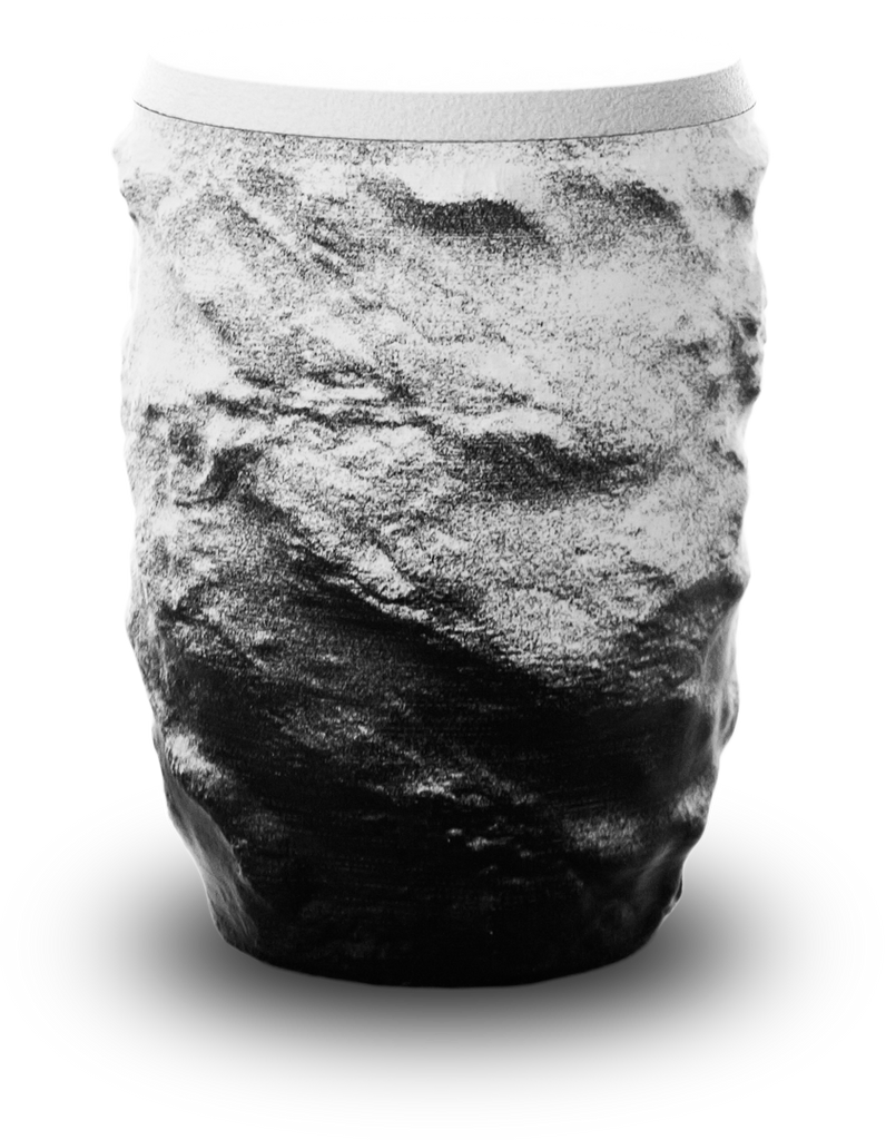 weiß-schwarze Kontrast-Basalt